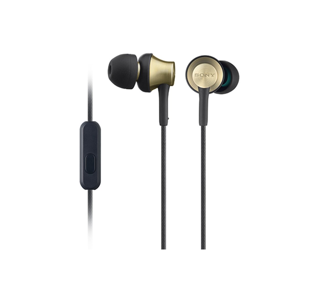 SONY MDR-EX650AP ゴールド 有線イヤホン Sony MDR-EX650AP Closed Dynamic In-Ear Headphones Mic Brass Brown